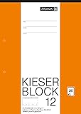 Brunnen 1042237 KIESER-Zeichenblock (A4, 25 Blatt, blanko, mit Rand, gelocht, 150g/m²)