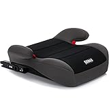 FILLIKID Sitzerhöhung mit ISOFIX Befestigungssystem Kinder Auto Sitz (Gruppe 3) ECE R44/04 (SCHWARZ/GRAU)