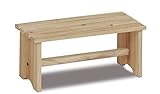 King Home S1513042 Fußstütze aus Holz, 35 x 17,5 x 15,5