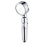 Filtration Duschkopf Handbrause Hochdruck Handbrause Wassersparender und Druckerhöhender Brausekopf 360° drehbare Filtration Duschkopf Hochdruck Handbrause Silb