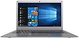 ODYS mybook 14 35,56 cm (14 Zoll) Laptop (Intel Celeron Quad Core Prozessor N3450, 32GB Festplatte, 4GB RAM, M.2 SSD-erweiterbar, Win 10 Home) Grau (QWERTZ Tastatur)