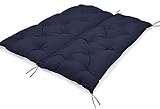 wwqasdfv Kissen mit Rückenlehne für Terrassenbank Schaukel Hängematte Sitz,Ultra Dick Outdoor Gartenmöbel Baldachin Ersatz Sitzpolster 2 3 Sitzer,Bequem & Waschbar,47 Z