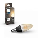 Philips Hue White E14 Kerze Einzelpack Filament 300