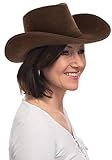 Brandsseller - Cowboyhut Damen Westernhut Cowgirl Kopfbedeckung - Karneval Fashing Kostüm Accessoire - Farbe: B