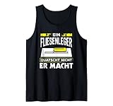 Herren Fliesenleger, Handwerker Design I Plattenleger Motiv Tank Top