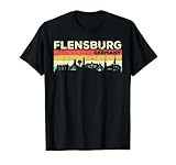 Mein Flensburg Skyline Deutschland Heimat Stadt Souvenir T-S