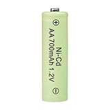 ZhanMazwj 1,2 V 700 mAh AA-Batterie, wiederaufladbare NiCd-Akkus für Garten-Solar-Licht, 1 Stück