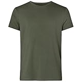 Resteröds T-Shirt aus Bambus und ökologischer Baumwolle für Herren, lang, Rundhals, halbarm Shirts für Männer, grün, XXL