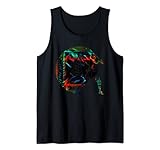 Baseballspieler mit buntem abstraktem Design Tank Top