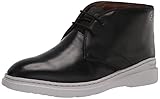 Clarks Men's Dennet Mid Chukka Boot, Black Leather, 8 W