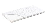 Träumeland T030302 Wiegenmatratze Wash Softschaumkern für guten Liegekomfort mit Baumwollbezug, 45 x 90