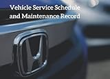 Vehicle Service Schedule and Maintenance Record: Replacement Service History Book