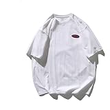 FGJH Unisex T-Shirt 0328 mit Rundhalsausschnitt für Damen und Herren (Farbe: Weiß, Größe: XL)