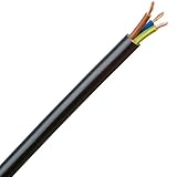 Kopp 153705007 Schlauchleitung H05 VV-F 3G, 1.5 mm², 5 m, schw