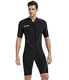 IFLOVE Herren Neoprenanzug 3 mm Ganzkörper Tauchanzug Shorty Nassanzüge Neopren Tauchen Surfen S