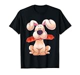 Kinder Hund Hündchen mit Wurst Comic Style T-S
