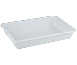 Rechteckschale aus Polyethylen, stapelbar und spülmaschinengeeignet, in 3 Größen | SUN (A3-48 x 33 x 8 cm)