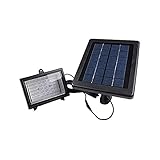 Solarleuchten 30 europäischer Stil Solar-Flutlicht Gartenleuchte Außen Wasserdicht Rasen Flutlicht Korridor Wandspot Licht für Garten Garage (Farbe: Schwarz, Größe: 22 x 18 x 14 cm)