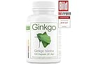 Ginkgo biloba Blattpulver 420mg | aus der Apotheke | 120 Kapseln 4-Monatspackung | hochrein, made in Germany | hochdosiert, natürlich, vegan, kein Extrakt, Testsieger Note sehr g