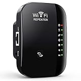 WLAN Repeater,WLAN Verstärker 300Mbit/s,2.4GHz WiFi Repeater mit LAN Port/WPS Taste,WLAN Range Extender mit Repeater/AP-Modus,WiFi Verstaerker Kompatibel zu Allen WLAN Geräten,IEEE 802.11 b/g/