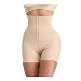 BVCDF Control Panties Damen Butt Lifter Shapewear Hi-Waist Bauchkontrolle Body Shaper Shorts Taillentrainer Panty gepolstert (Farbe: Nude, Größe: XXXL)