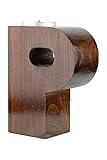 Kerzenständer aus Kiefernholz Weihnachtsdeko Teelichthalter | Kerzenhalter für Ø 38 mm Teelichter | Wohnzimmer Schlafzimmer Tischdeko Buchstaben Holz Kerzenhalter (P)