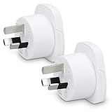 kwmobile 2X Reiseadapter Australien Typ-I - Reise Adapter zu Typ I Steckdose in z.B. Australien Neuseeland China - Stromadapter Urlaub Weiß