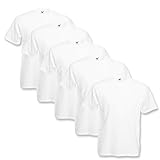 Fruit of the Loom Original T Rundhals T-Shirt F140 5er Pack, M, 5x W