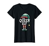 Damen Christmas The elf Queen Weihnachten T-S