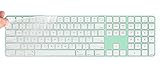 Ultradünne Tastaturabdeckung für Apple iMac 2021 24 Zoll M1 Magic Keyboard mit Touch ID & Numeric Keypad A2520 Keyboard Cover Skin, 2021 Apple iMac 24 Zoll M1 Chip Magic Keyobard A2520 Zubehö