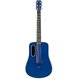 LAVA ME 2 Carbonfaser Gitarre 36 Zoll mit akustischer Reise-Effekte mit Plektrentasche und Ladekabel (Freeboost-Blau)