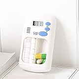 Phjkifd Medizinische Box Tragbare Gitter Intelligente elektronische Timing Pille Fall Alarm Timer Pillen Erinnerung Medizin Aufbewahrungsbox für Erste-Hilfe-Kits (Color : Small First Aid Kit)