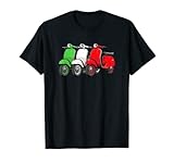 Motorroller Scooter Rollerfahrer - Italien Flagge Mofa Moped T-S