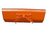 Schneepflug Räumschild Schneeschild gekantet mit Universalhalterung Orange 100 x 40cm / 3 Stufen verstellb