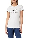 Armani Exchange Womens 100% Cotton T-Shirt, White, S