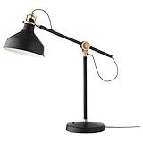 Arbeitslampe, schwarz, verstellbar, Produkt-Größe: max.: 11W Höhe: 42cm Schirmdurchmesser: 19cm Schnurlänge: 159