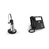 Snom A170 DECT-Headset (HD-Audioqualität, Rauschunterdrückung, 3 Tragevarianten, DECT mit Reichweite bis zu 50 m) & D785 IP Telefon, SIP Tischtelefon Farbe + SmartScreen, 12 SIP-Identitäten, Schw