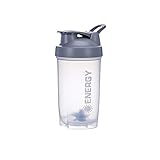 Shaker für Eiweiß- & Sportgetränke Protein Shaker Cup Sportergänzungsmittel Shaker mit Mixer Ball Fitness Milchshake Tragbarer Workout Wasserbecher 500