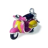 Quality UK Charm-Anhänger Vespa Scooter, Sterlingsilber, 3,2 g, 18 x 10