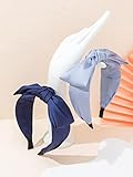 XAMOSON Haarreifen mit Schleifenknoten für Frauen, Brautschmuck, Mädchen, Halloween, Party, Haarbänder (Farbe: mehrfarbig, Größe: Einheitsgröße), 2 Stück