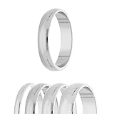 Treuheld® | Ring aus 925 Sterling Silber | Ringgröße 56 | Breite 5mm | Damen & Herren | glänzend | Freundschaftsring, Verlobungsring, Ehering