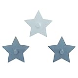 roba Wandhaken 'Little Stars' mit Sterne Motiv, Wand Garderobe & Deko fürs Baby- &