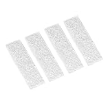 Headerbs Waschbare Ersatz-Nass-Trocken-Wischpads, Kompatibel mit Jet 240/241 Wischroboter Hartboden-Staubsauger-Dampfreiniger-Serie (10 Stück)(Weißes trockenes Wischtuch)