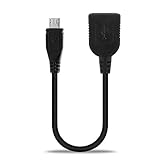subtel USB OTG Kabel kompatibel mit Sony Xperia X/XA / Z1 / Z2 / Z3 / Z5 / ZL/Sola/Style/Ultra - OTG Adapter (Micro USB Host Kabel, 15cm)