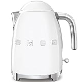 Smeg Elektrischer Wasserkocher KLF03WHEU, Edelstahl, 1.7 liters, Weiß