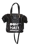 LB-206-2 T-Shirt Optik schwarz Kult Trend Spruch groß Tasche Goth Harajuku Jap