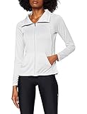 Under Armour Damen Aufwärmoberteil Tech Oberteil mit Twist-Effekt und Durchgehendem Zip, Halo Gray// Metallic Silver (014), L, 1321392-014