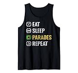 Eat Sleep Paraden Wiederholen Sie die Karneval-Feier Tank Top