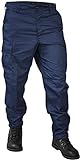 normani Freizeithose/BDU/US Ranger Hose mit seitlich verstellbaren Taillenweite Farbe Marine Größe XL