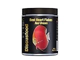 Best Heart Flakes Red Dream Premium Fischfutter, Flockenfutter, Rinderprotein als Flocke, mit Vitaminen und Mineralien,alle Zierfisch, speziell auch für Diskus oder Welse, unterstützt rote Farb